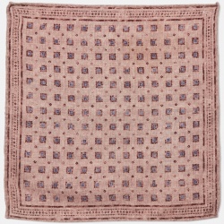 Pink Printed Wool
