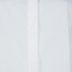 Brunello Cucinelli White Ruffled Collar Detail Long Sleeve Shirt XXL