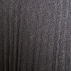 Pre Owned Brunello Cucinelli Grey Knit Pleated Front Slit Detail Maxi Skirt S 