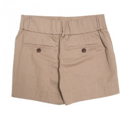 Brunello Cucinelli Beige Cotton Elasticized Waist Shorts S