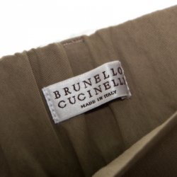 Brunello Cucinelli Beige Cotton Elasticized Waist Shorts S