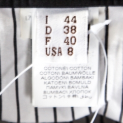 Pre Owned Brunello Cucinelli White Pinstriped Cotton Poplin Layered Vince Maxi Skirt M