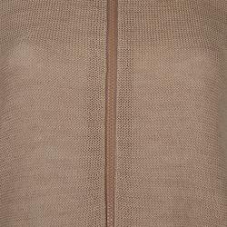 Pre Owned Brunello Cucinelli Gold Ruffle Detail Zipper Cardigan M