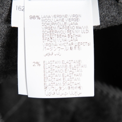 Brunello Cucinelli Charcoal Grey Wool Elasticized Waist Joggers S 