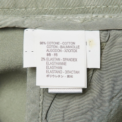 Pre Owned Brunello Cucinelli Green Cotton Trousers S