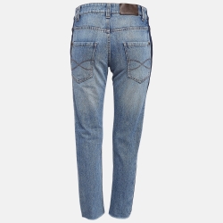 Pre Owned Brunello Cucinelli Blue Denim Straight Leg Jeans S Waist 28"'