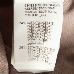 Brunello Cucinelli Tan Cotton Embellished T-Shirt S
