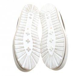 Pre Owned Brunello Cucinelli Black Leather Slip On Sneakers Size 39