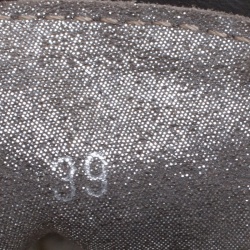 Pre Owned Brunello Cucinelli Black Leather Slip On Sneakers Size 39