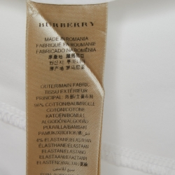 Pre Owned Burberry Brit White Cotton Button Front Shirt XS