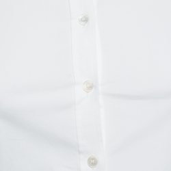 Pre Owned Burberry Brit White Cotton Button Front Shirt XS