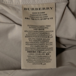 Pre Owned Burberry Brit Beige Cotton Belted Trench Coat S