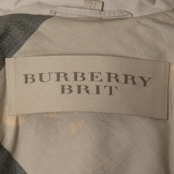 Pre Owned Burberry Brit Beige Cotton Belted Trench Coat S