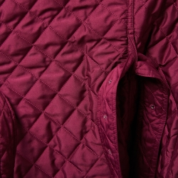 مملوكة مسبقًا Burberry Brit Purple Synthetic Belted Quilted Jacket XL