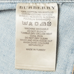 مملوكة مسبقًا Burberry Brit Blue Faded Denim Jacket M