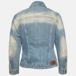 مملوكة مسبقًا Burberry Brit Blue Faded Denim Jacket M