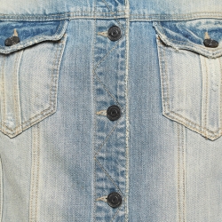 مملوكة مسبقًا Burberry Brit Blue Faded Denim Jacket M