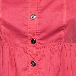 Burberry Brit Red Cotton Sleeveless Dress S