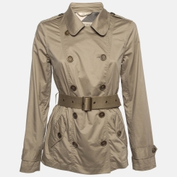 Cotton Belted Short Trench Coat