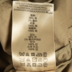 Pre Owned Burberry Brit Beige Cotton Belted Short Trench Coat S