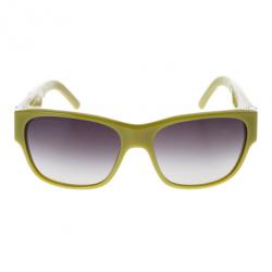 Pre Owned Burberry Lime Green Round Sunglasses