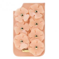 مملوكة مسبقًا Burberry Prorsum Pink Flower Embellished Silicone iPhone 5/5S Case