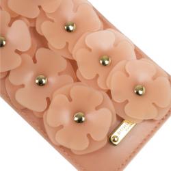 مملوكة مسبقًا Burberry Prorsum Pink Flower Embellished Silicone iPhone 5/5S Case
