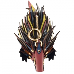 Pre Owned Burberry Multicolor Leather Hedgehog Bag Charm