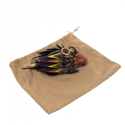 Pre Owned Burberry Multicolor Leather Hedgehog Bag Charm