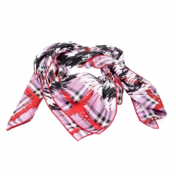 Burberry scribble hot sale scarf