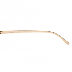 Pre Owned Burberry Black/ Gold Mirrored B 4146 Oval Sunglasses