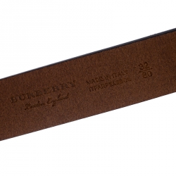 Pre Owned حزام بربري اشموري جلد بني مقاس 80 سم