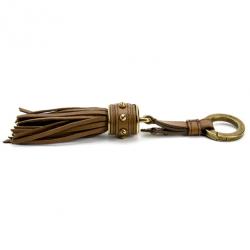 مملوكة مسبقًا Burberry Beige Grandy Studded Tassel Keyring
