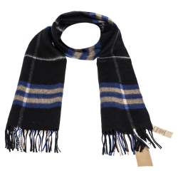 Burberry Bright Cobalt The Classic Check Cashmere Scarf 