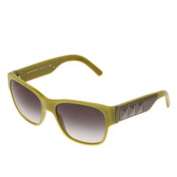 Pre Owned Burberry Lime Green Square Sunglasses