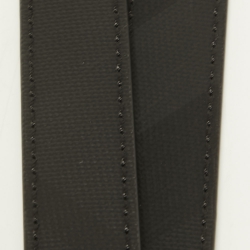 Burberry Black London Check Coated Canvas Leather Lanyard