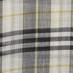 Pre Owned Burberry Green Vintage Check Wool and Silk Gauze Fringed Scarf