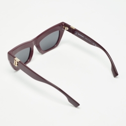 Pre Owned Burberry Plum B4405 Cat Eye Sunglasses