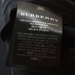 Pre Owned Burberry Black Wool Flared Tailored Trousers M 