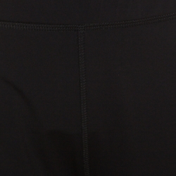 Pre Owned Burberry Black Stretch Jersey Strap Detailed Footed Leggings L
