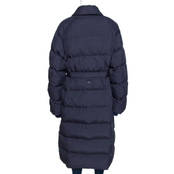 Pre Owned Burberry Navy Blue Goose Down Bridgnorth Quilted Coat XL