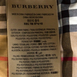 Pre Owned Burberry Navy Blue Goose Down Bridgnorth Quilted Coat XL