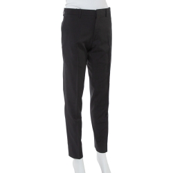 مملوكة مسبقًا Burberry Black Wool Tailored Pants L