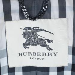 Pre Owned Burberry Taupe Metallic Trench Coat S