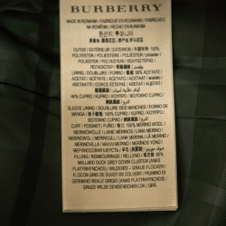 مملوكة مسبقًا Burberry Black Synthetic Belted Quilted Puffer Jacket XS