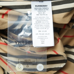 Burberry Beige Striped Cotton Button-Down Shirt L