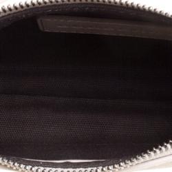 Pre Owned Burberry Beige Smoked Check PVC Small Aston Shoulder Bag