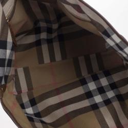 مملوكة مسبقًا Burberry House Check Canvas and Soft Leather Salisbury Tote