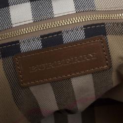 مملوكة مسبقًا Burberry House Check Canvas and Soft Leather Salisbury Tote
