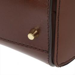 مملوكة مسبقًا Burberry House Check Canvas and Leather Small Gladstone Tote